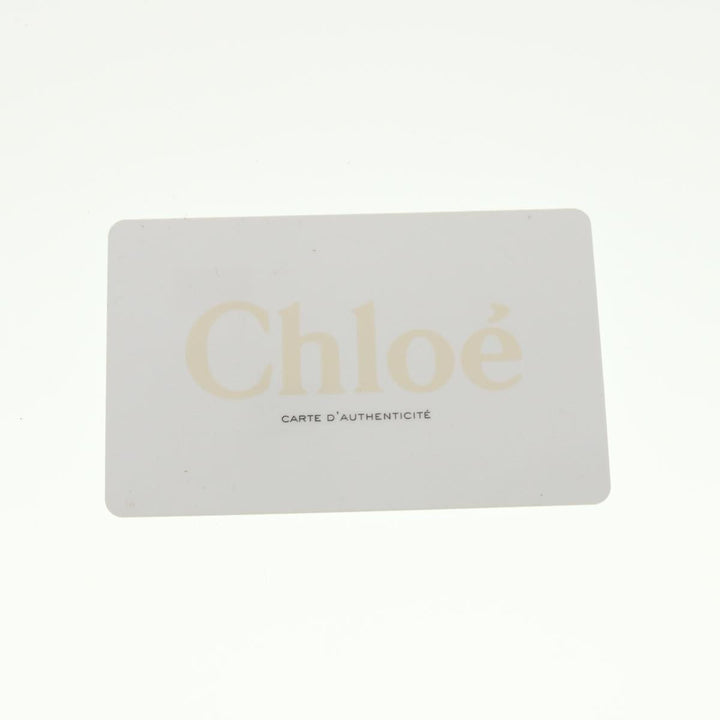 Chloe Hand Bag Leather 2Set Beige Bronze black bs4905