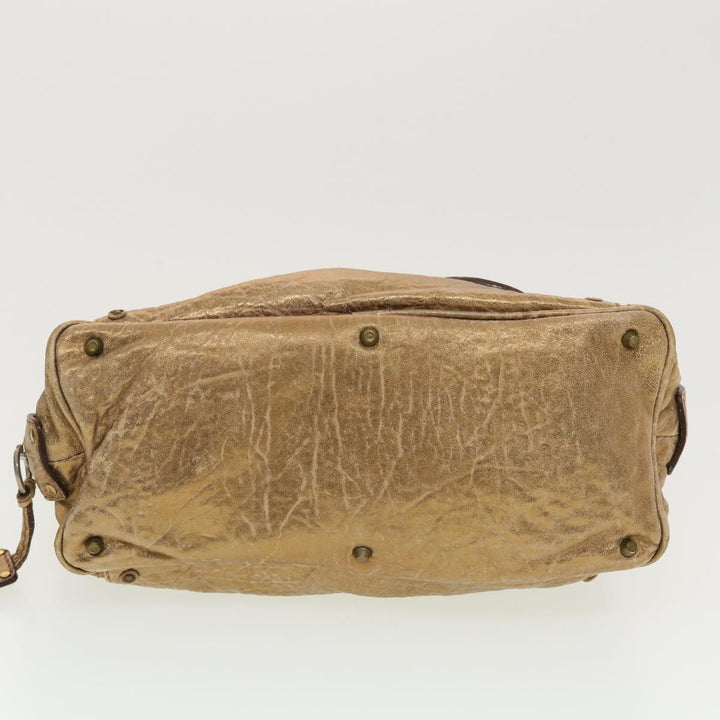Chloe Hand Bag Leather 2Set Beige Bronze black bs4905