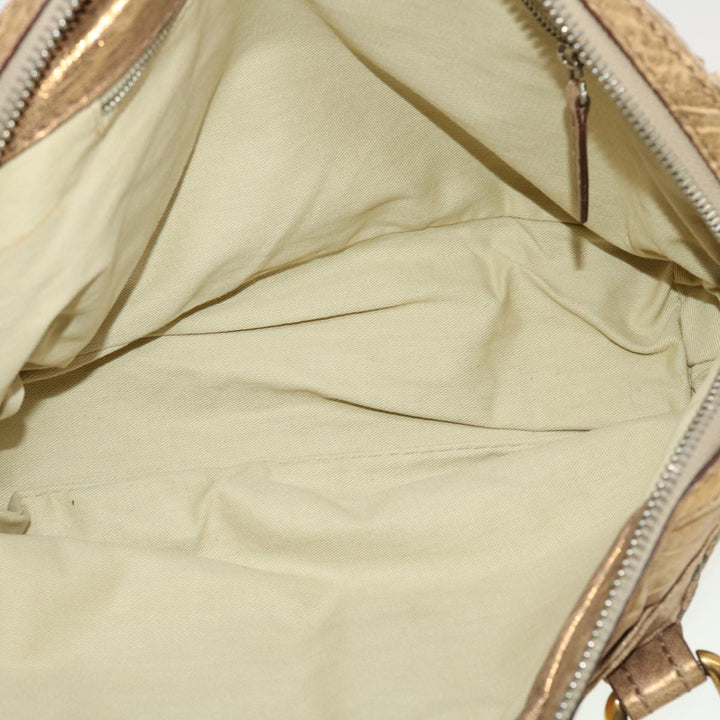 Chloe Hand Bag Leather 2Set Beige Bronze black bs4905