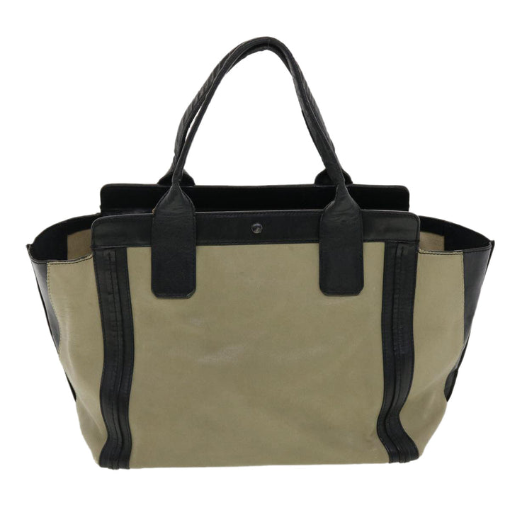 Chloe Hand Bag Leather 2Set Beige Bronze black bs4905