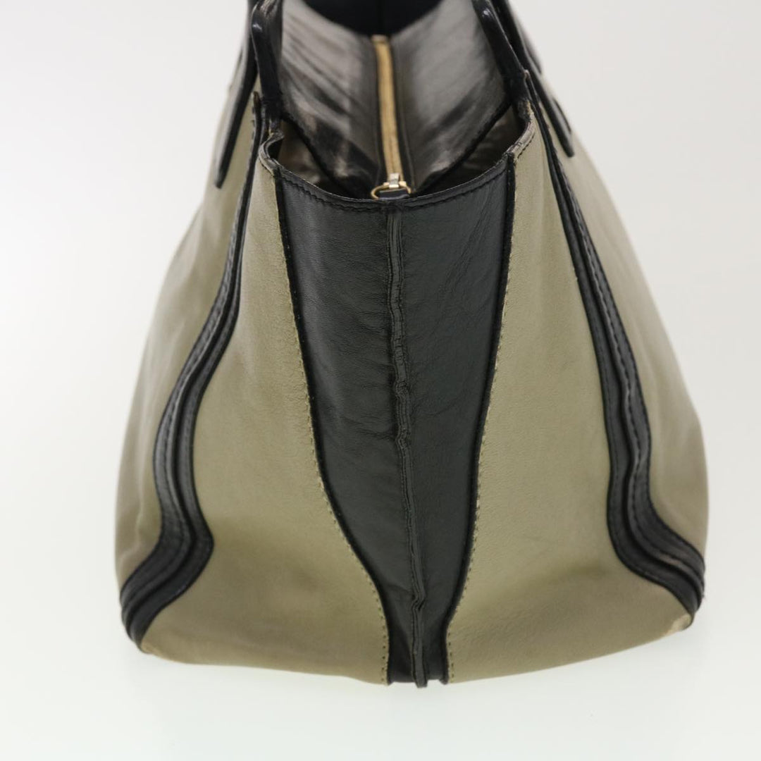 Chloe Hand Bag Leather 2Set Beige Bronze black bs4905