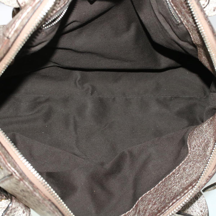 Chloe Shoulder Bag Leather Silver 04-07-53-2 bs5080