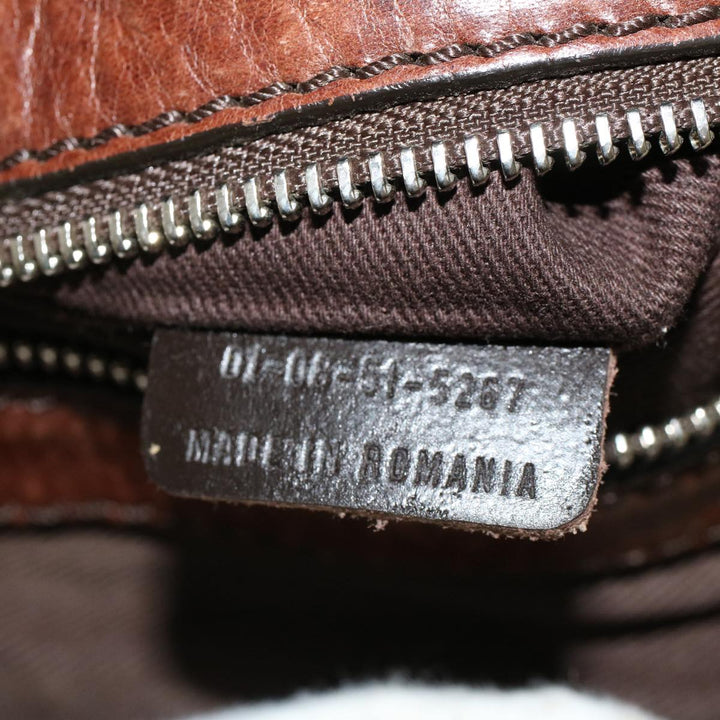 Chloe Hand Bag Leather Brown 01-08-51-5267 bs5116
