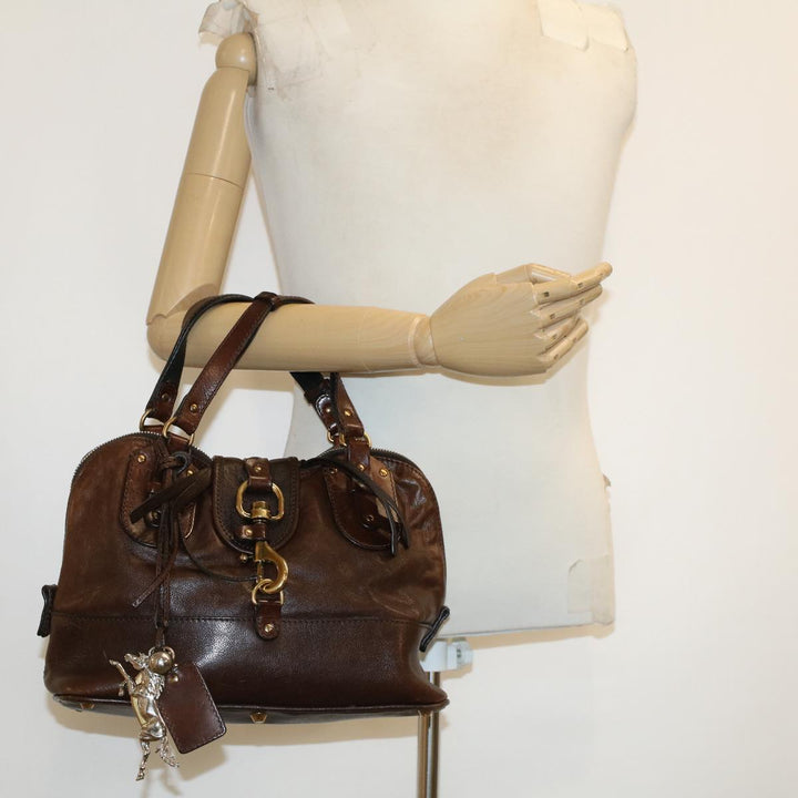 Chloe Hand Bag Leather Brown 01-08-51-5267 bs5116