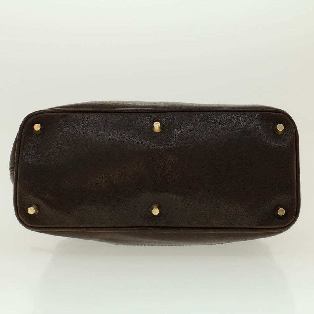 Chloe Hand Bag Leather Brown 01-08-51-5267 bs5116