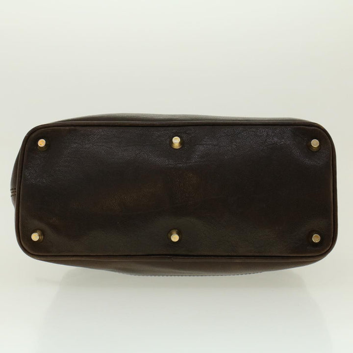 Chloe Hand Bag Leather Brown 01-08-51-5267 bs5116