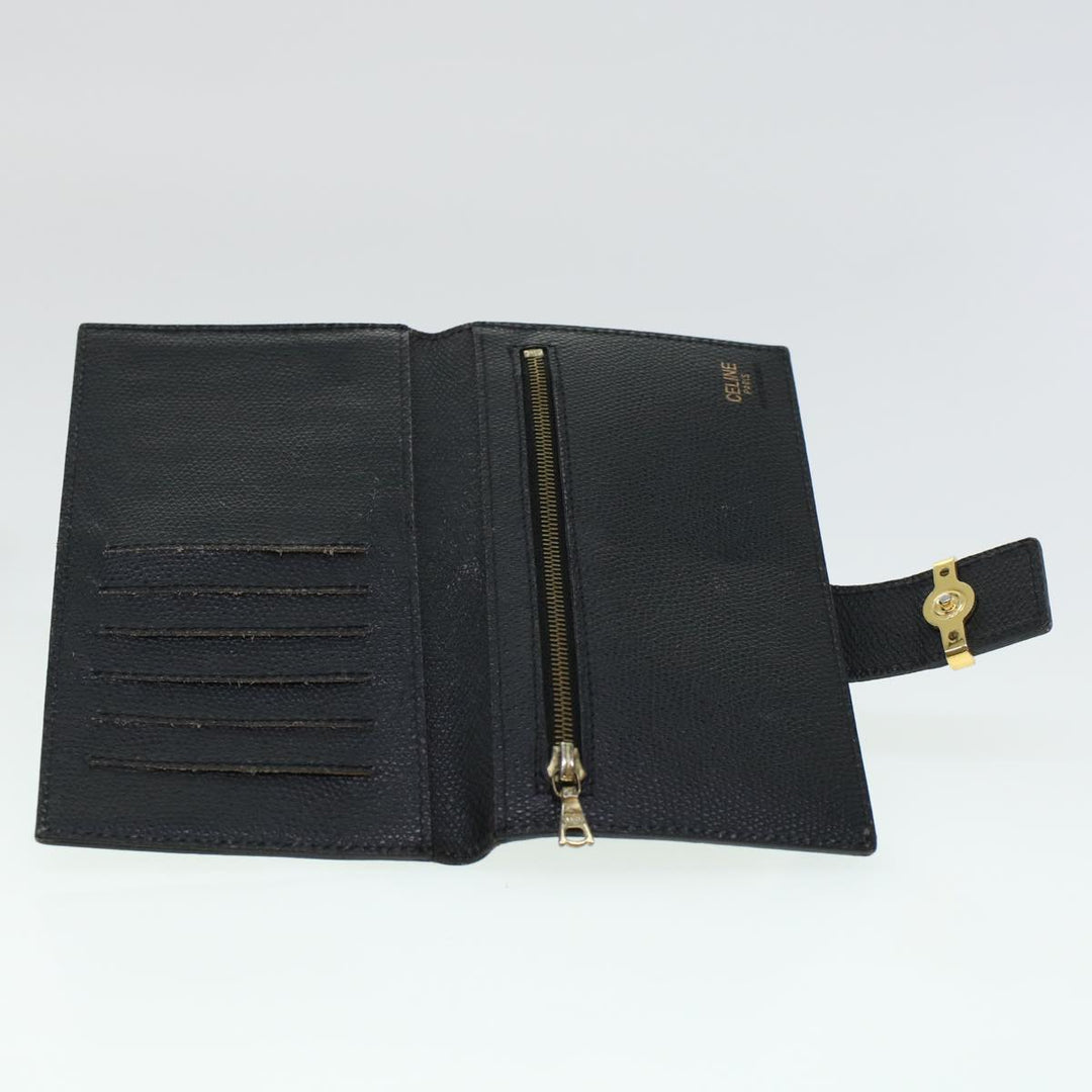 Celine Macadam Canvas Wallet PVC Leather 3Set Brown Black  5381