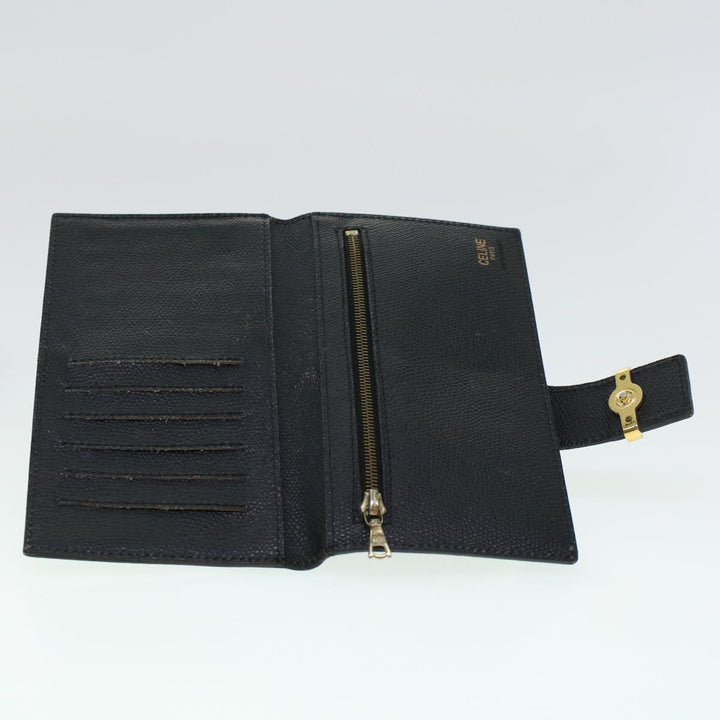 Celine Macadam Canvas Wallet PVC Leather 3Set Brown Black  5381