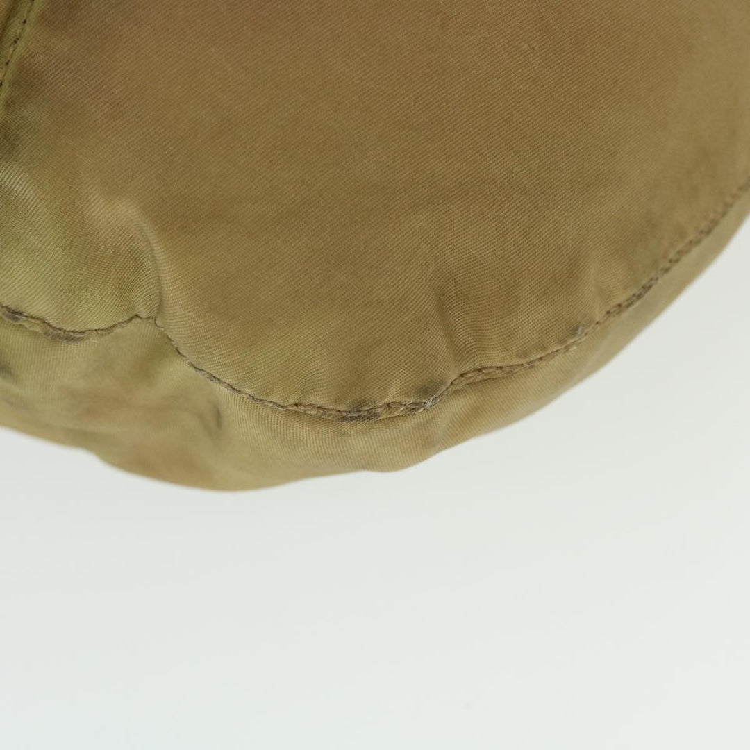 CHRISTIAN Top quality Dior Shoulder Bag Nylon Khaki Auth bs5617