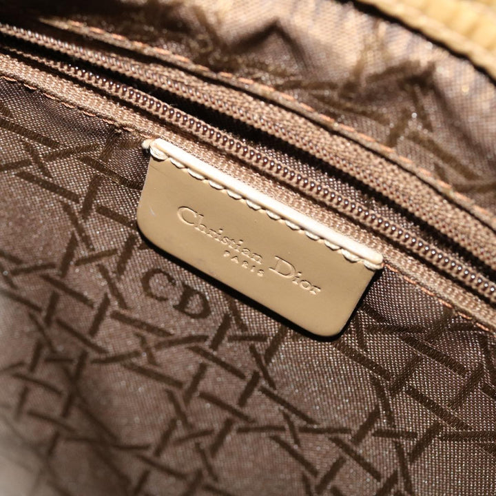 CHRISTIAN Top quality Dior Shoulder Bag Nylon Khaki Auth bs5617