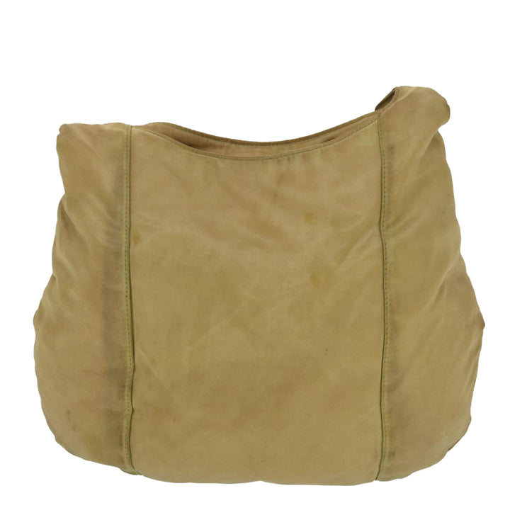 CHRISTIAN Top quality Dior Shoulder Bag Nylon Khaki Auth bs5617