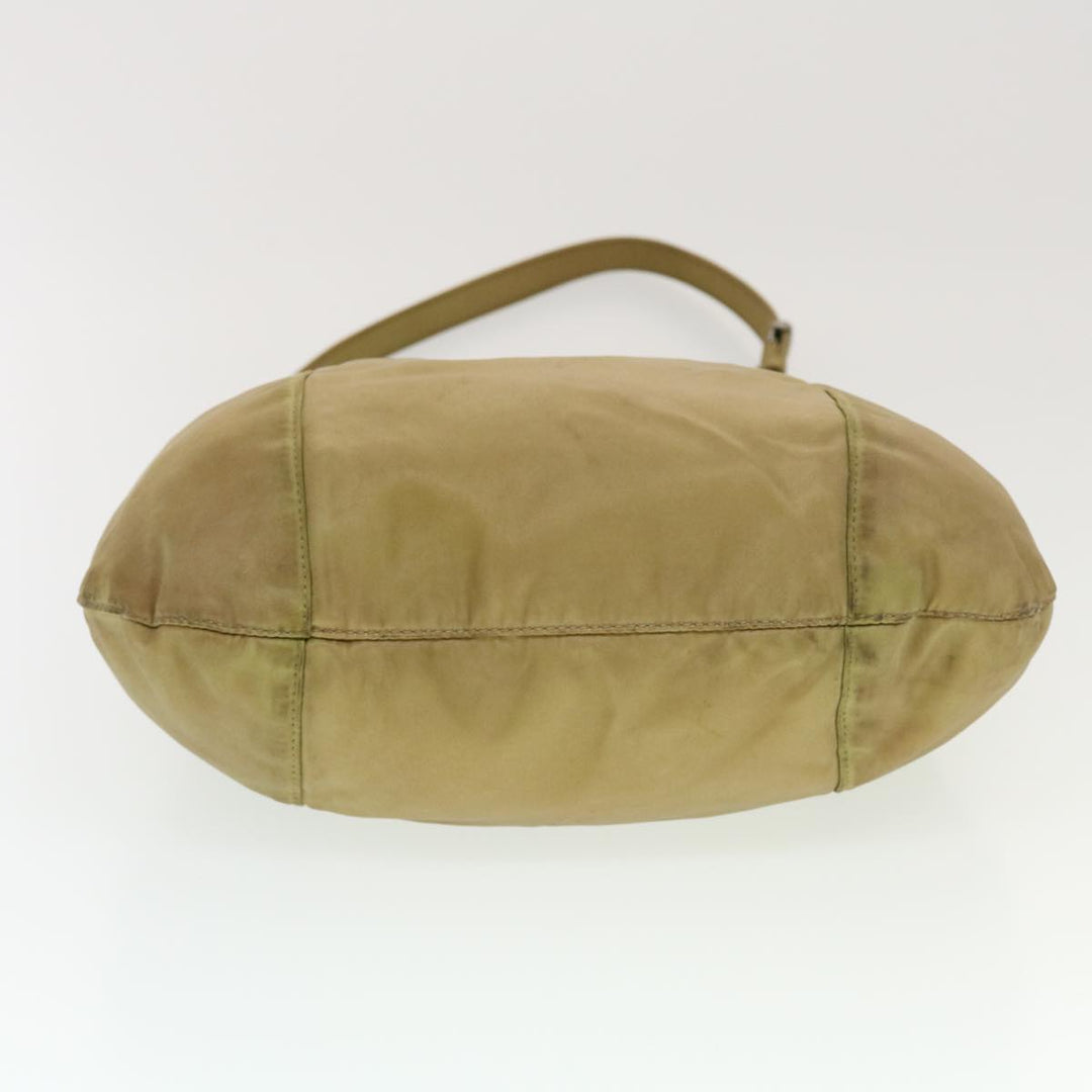CHRISTIAN Top quality Dior Shoulder Bag Nylon Khaki Auth bs5617