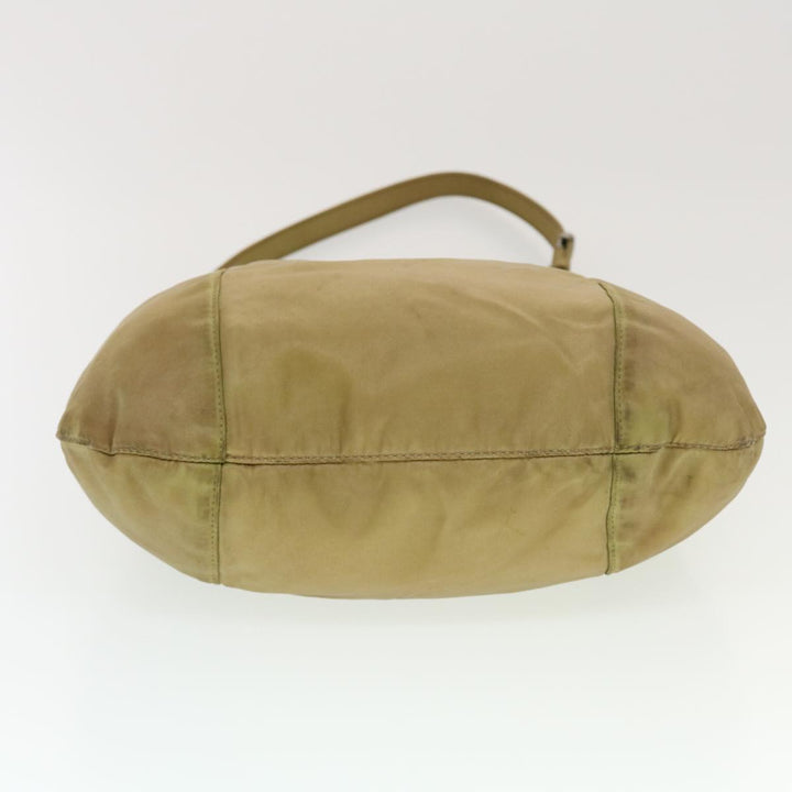 CHRISTIAN Top quality Dior Shoulder Bag Nylon Khaki Auth bs5617