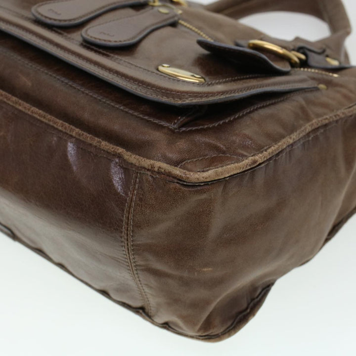 Chloe Tote Bag Leather Brown bs5947