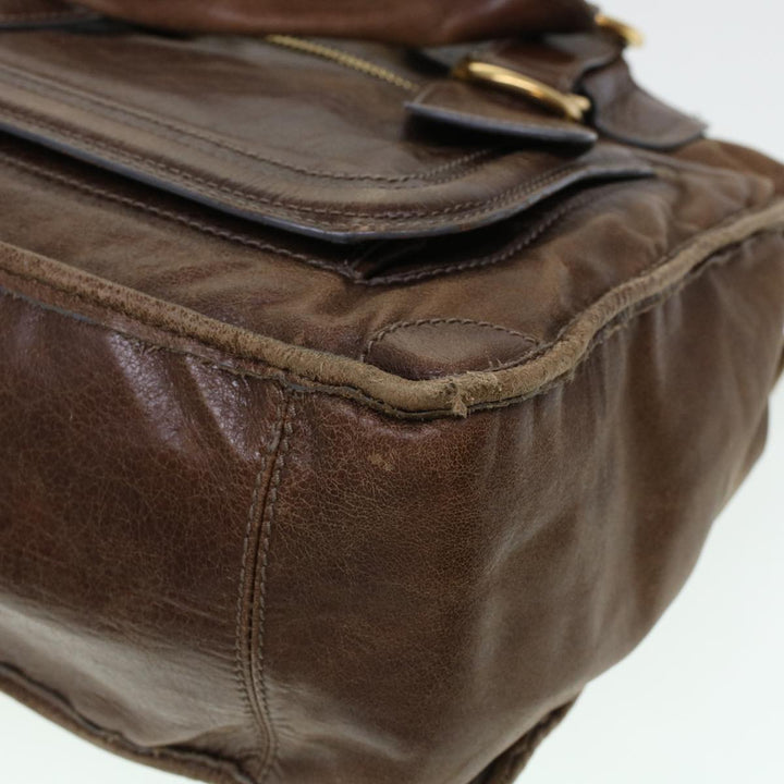 Chloe Tote Bag Leather Brown bs5947