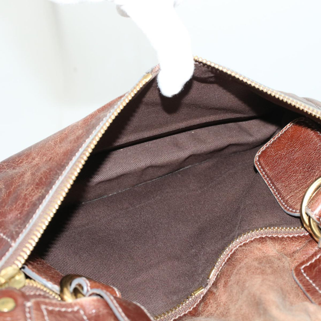 Chloe Tote Bag Leather Brown bs5947