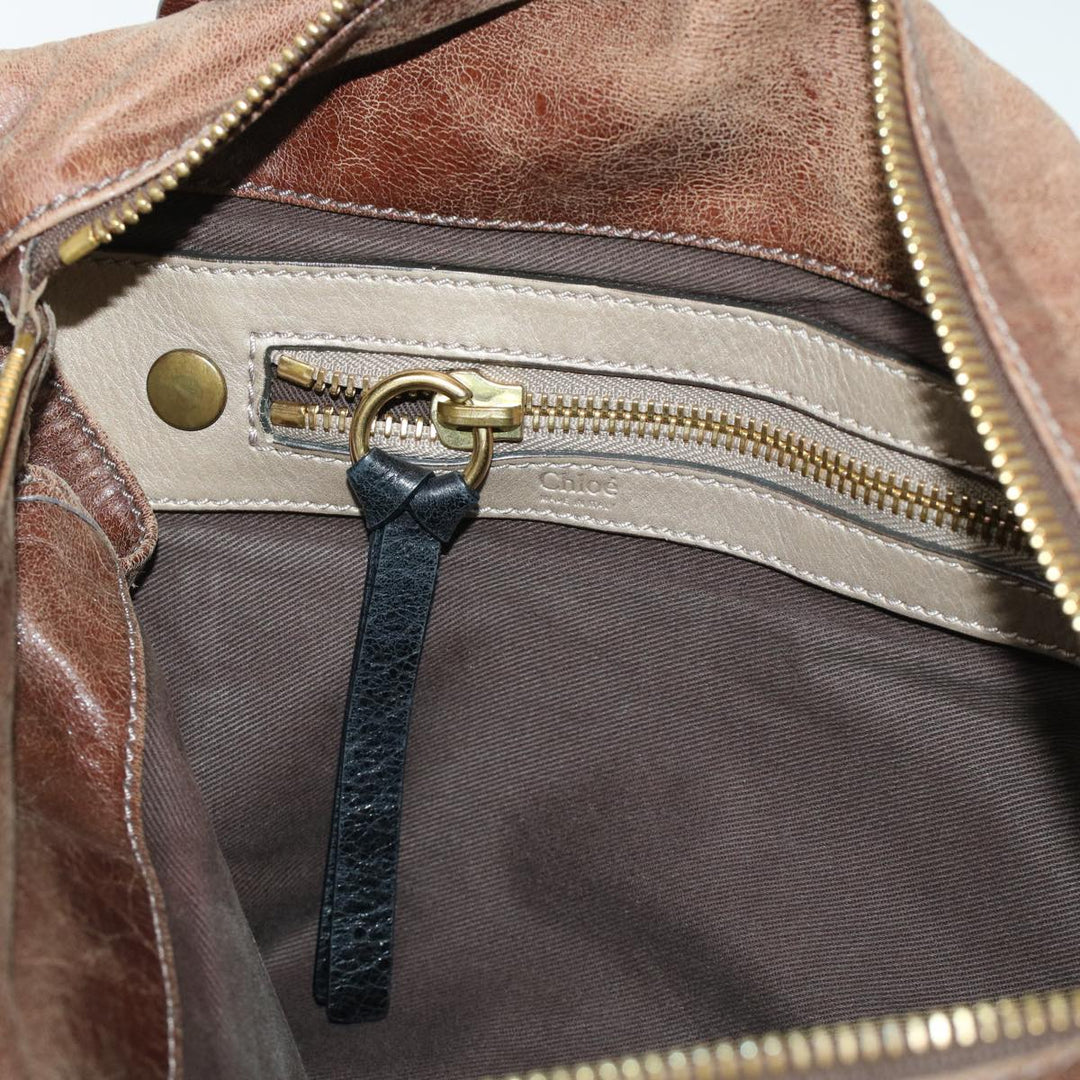 Chloe Tote Bag Leather Brown bs5947