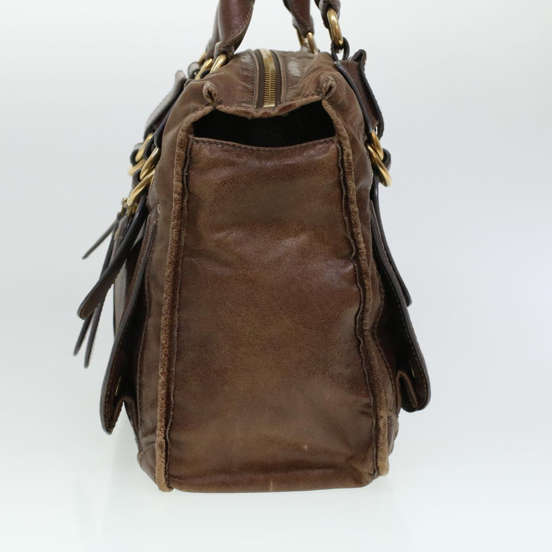 Chloe Tote Bag Leather Brown bs5947