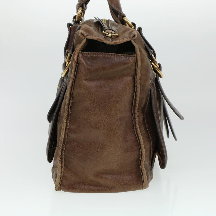 Chloe Tote Bag Leather Brown bs5947