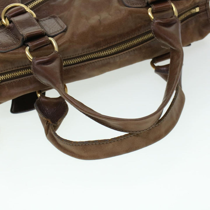 Chloe Tote Bag Leather Brown bs5947