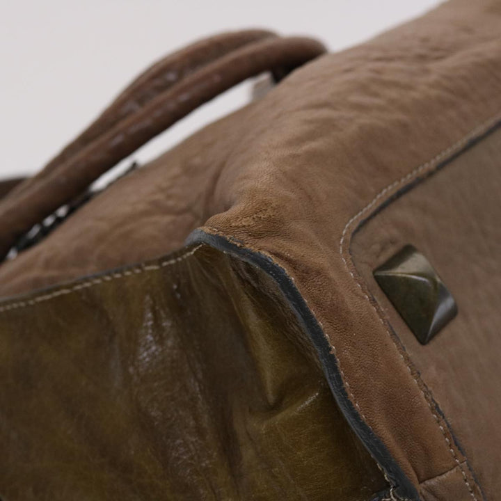 Chloe Elvir Hand Bag Leather Brown bs6052