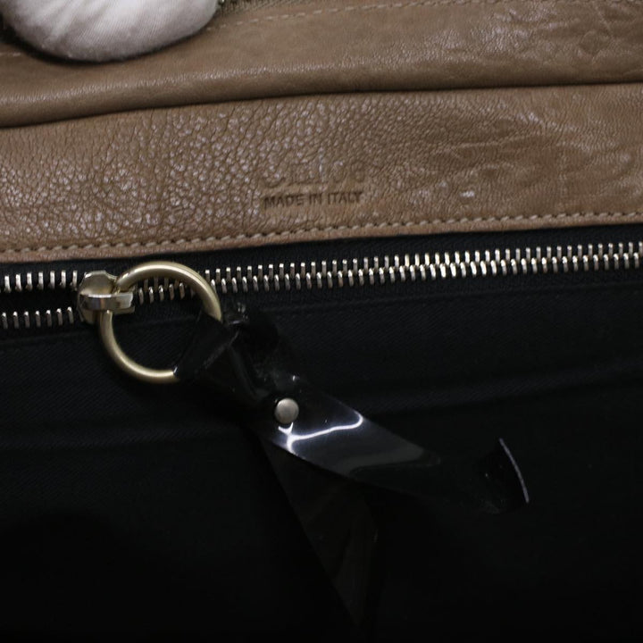 Chloe Elvir Hand Bag Leather Brown bs6052