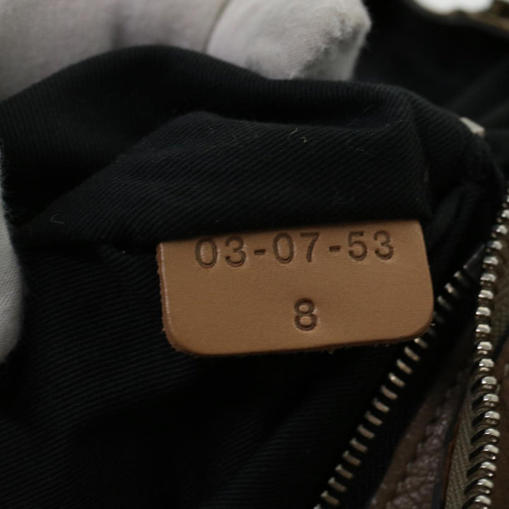 Chloe Elvir Hand Bag Leather Brown bs6052
