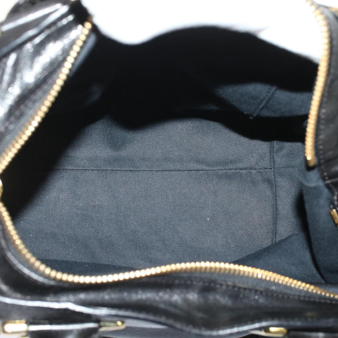 Chloe Etel Hand Bag Leather 2way Black 3S0645-50 bs6233