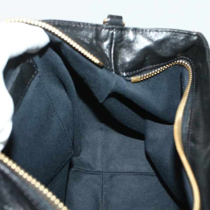 Chloe Etel Hand Bag Leather 2way Black 3S0645-50 bs6233