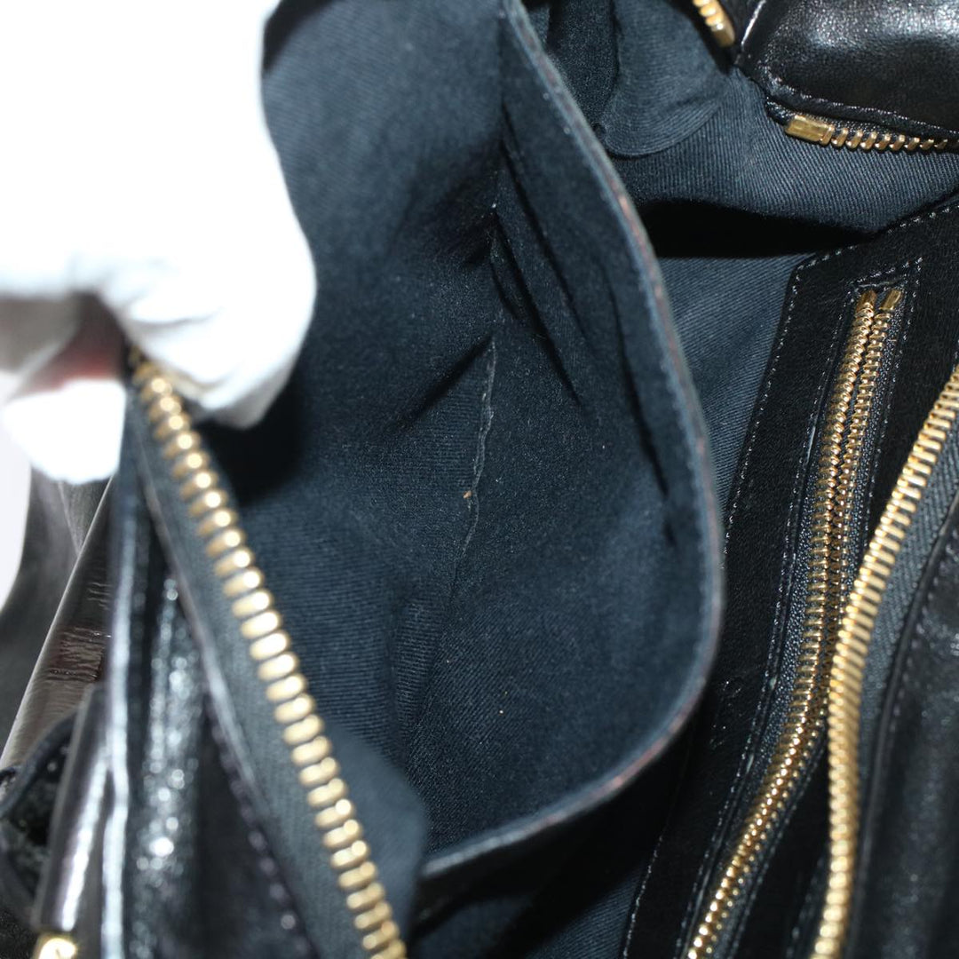 Chloe Etel Hand Bag Leather 2way Black 3S0645-50 bs6233