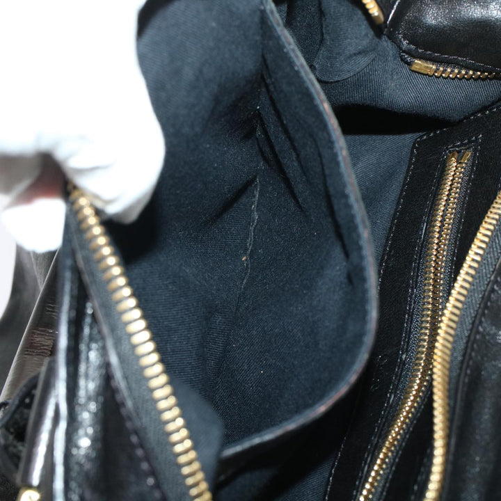 Chloe Etel Hand Bag Leather 2way Black 3S0645-50 bs6233