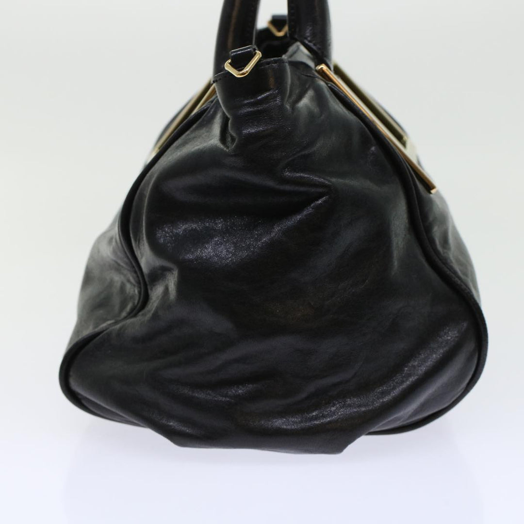 Chloe Etel Hand Bag Leather 2way Black 3S0645-50 bs6233