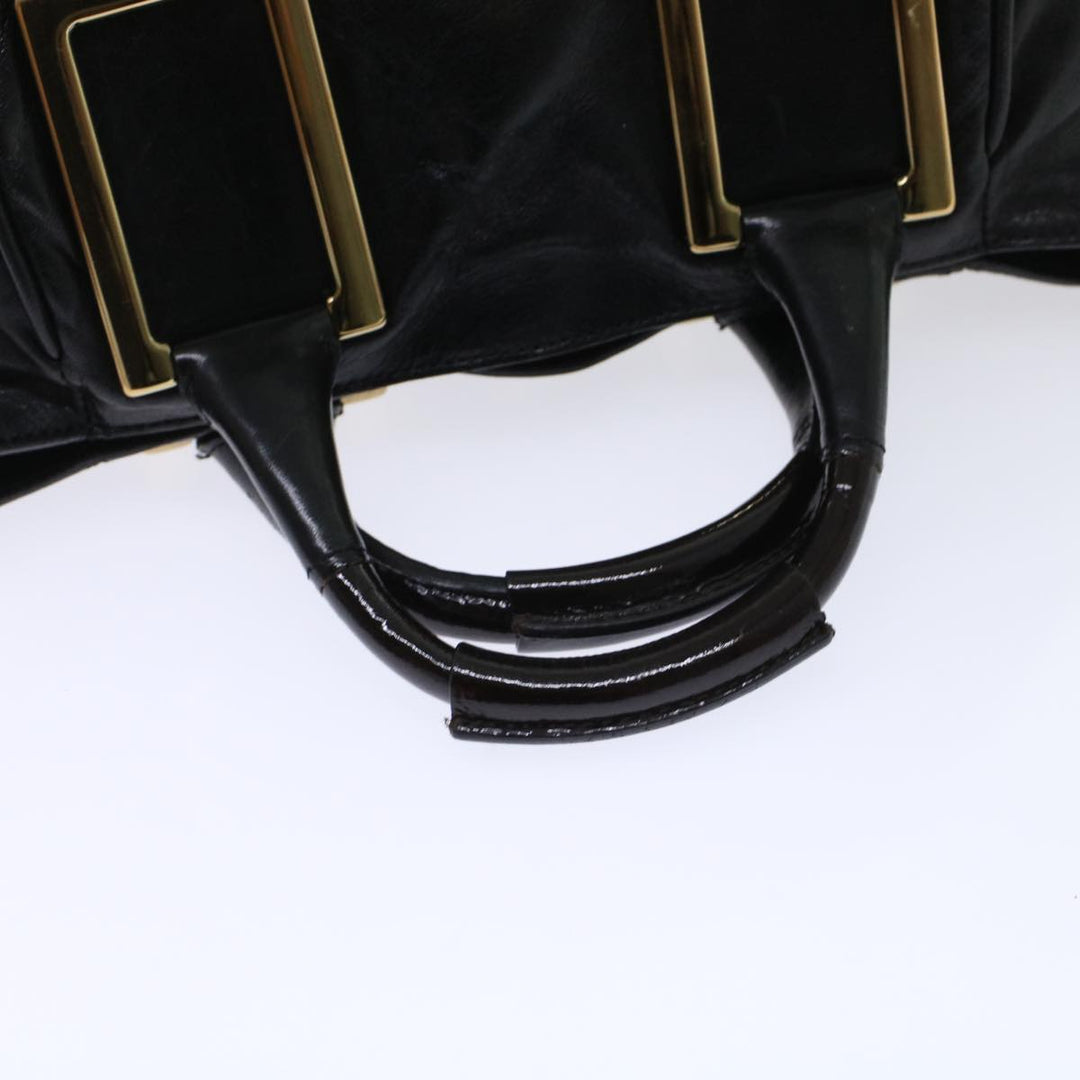 Chloe Etel Hand Bag Leather 2way Black 3S0645-50 bs6233