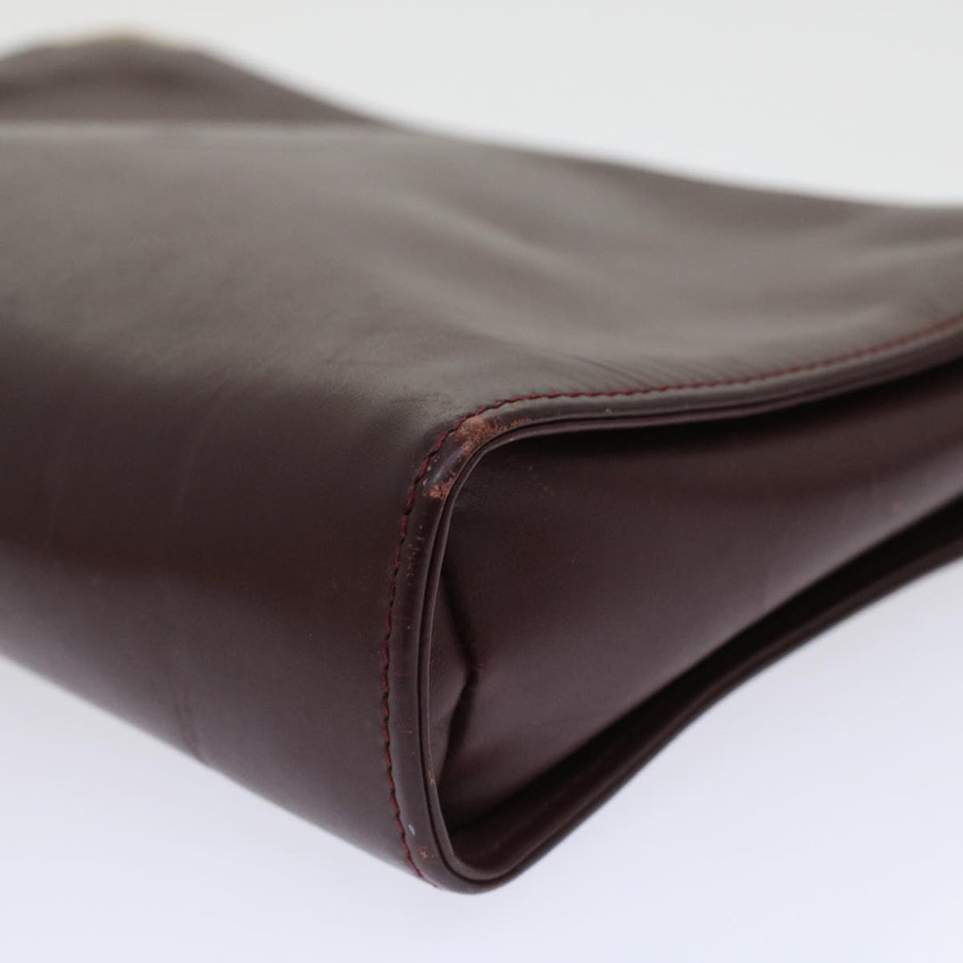 Top Quality Celine Cartier Macadam Canvas Clutch Bag Leather 3Set Wine Red Brown  6276