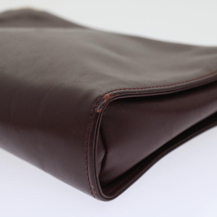 Top Quality Celine Cartier Macadam Canvas Clutch Bag Leather 3Set Wine Red Brown  6276