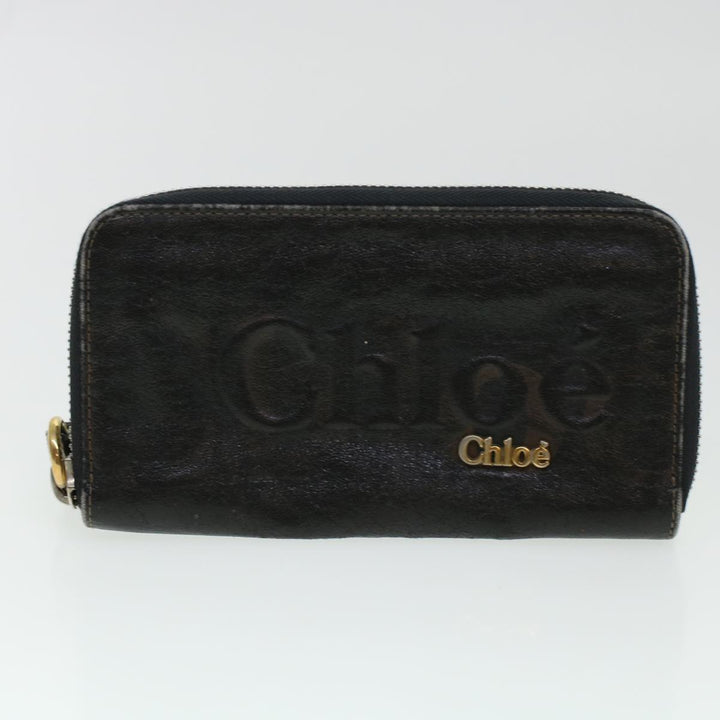 Chloe Wallet Enamel Leather 4Set Black Brown bs6293