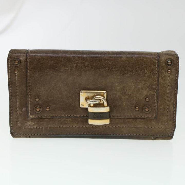 Chloe Wallet Enamel Leather 4Set Black Brown bs6293