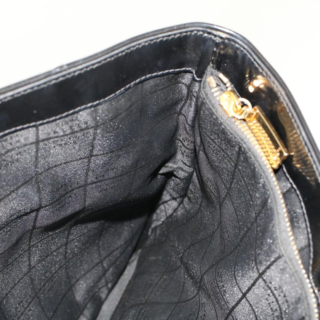 Celine Macadam Canvas Pouch Shoulder Bag Enamel 3Set Black Brown  6451
