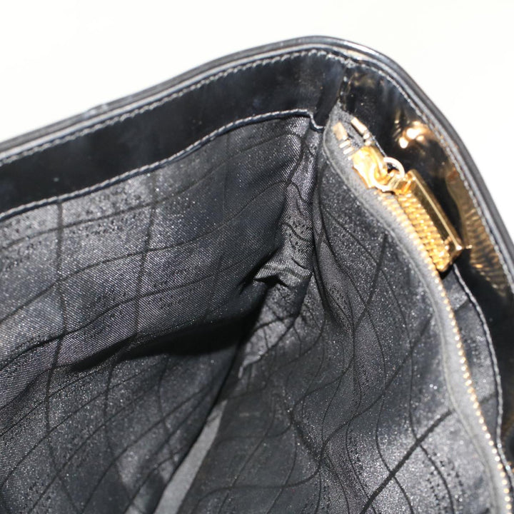 Celine Macadam Canvas Pouch Shoulder Bag Enamel 3Set Black Brown  6451