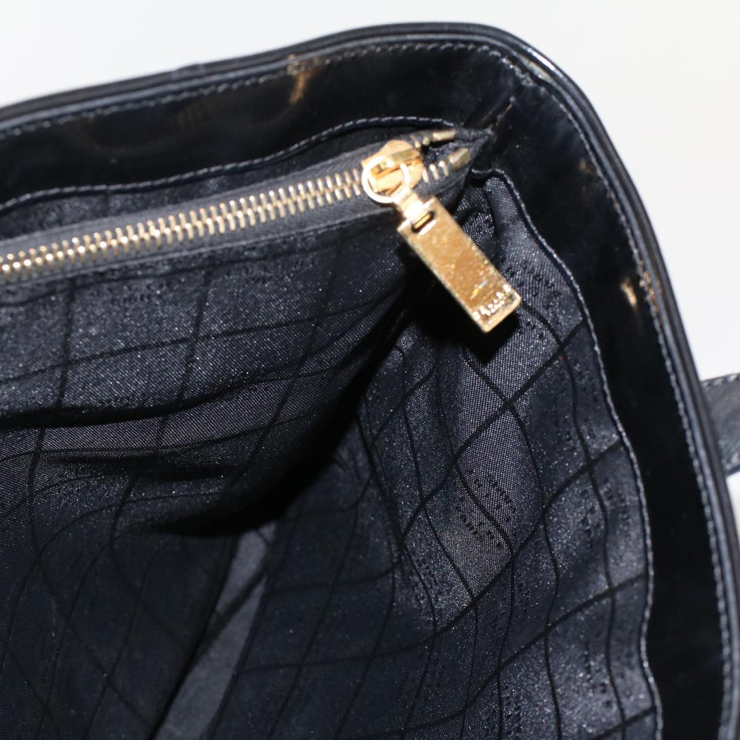 Celine Macadam Canvas Pouch Shoulder Bag Enamel 3Set Black Brown  6451