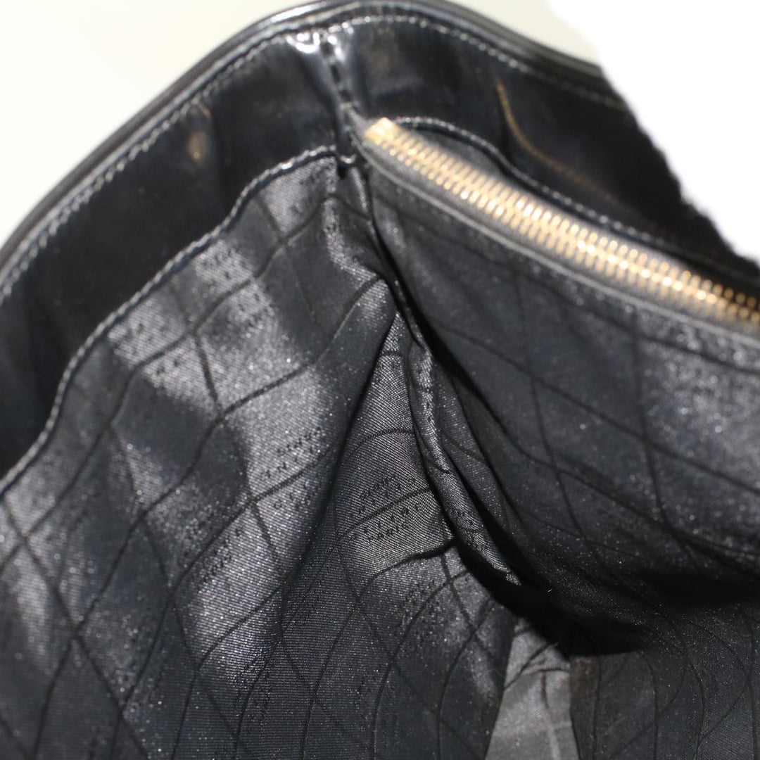 Celine Macadam Canvas Pouch Shoulder Bag Enamel 3Set Black Brown  6451