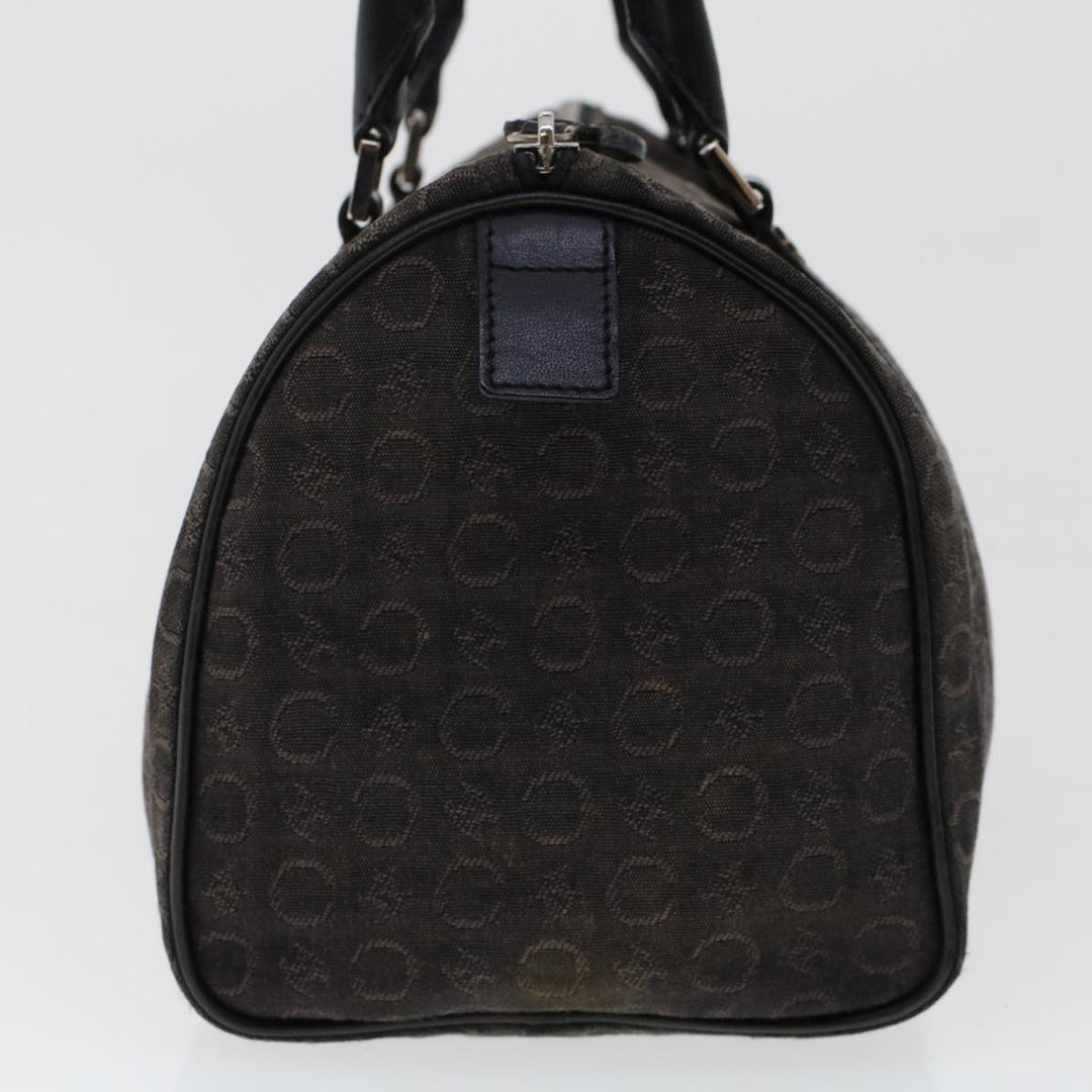 Celine Macadam Canvas Pouch Shoulder Bag Enamel 3Set Black Brown  6451