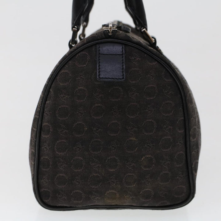 Celine Macadam Canvas Pouch Shoulder Bag Enamel 3Set Black Brown  6451