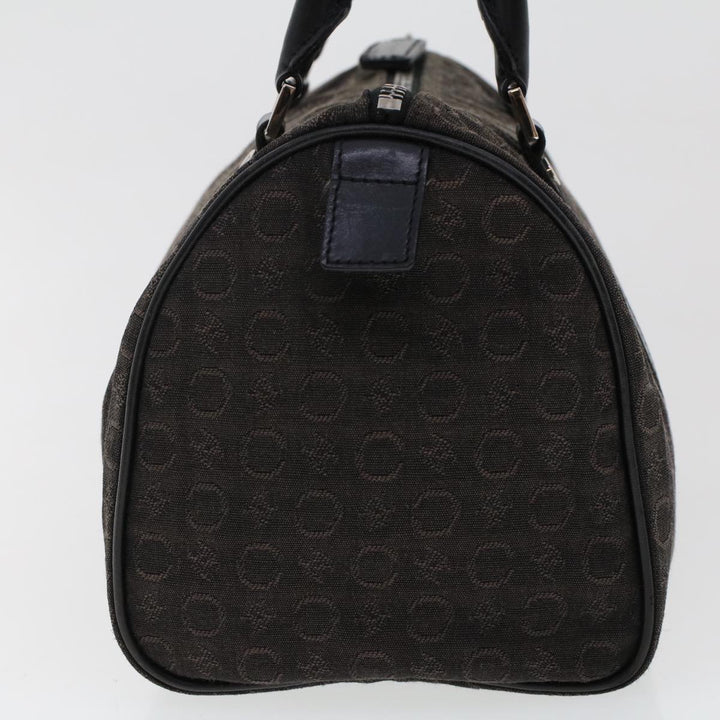 Celine Macadam Canvas Pouch Shoulder Bag Enamel 3Set Black Brown  6451