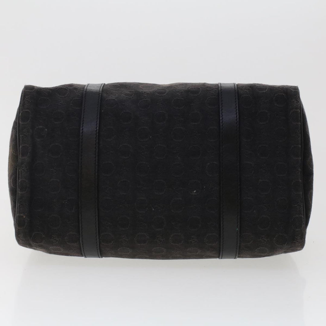 Celine Macadam Canvas Pouch Shoulder Bag Enamel 3Set Black Brown  6451