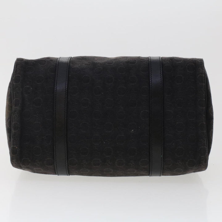 Celine Macadam Canvas Pouch Shoulder Bag Enamel 3Set Black Brown  6451