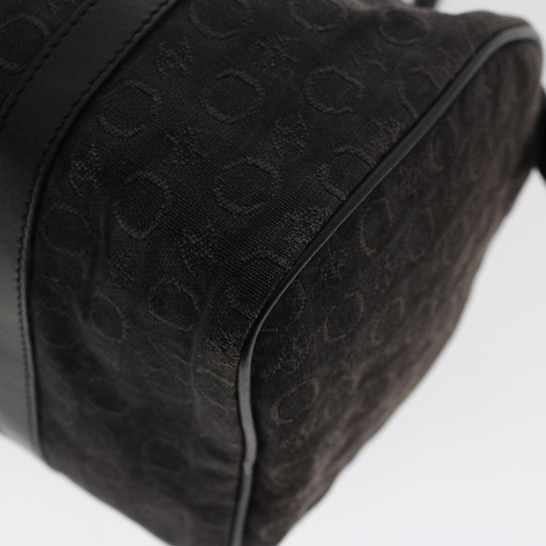 Celine Macadam Canvas Pouch Shoulder Bag Enamel 3Set Black Brown  6451