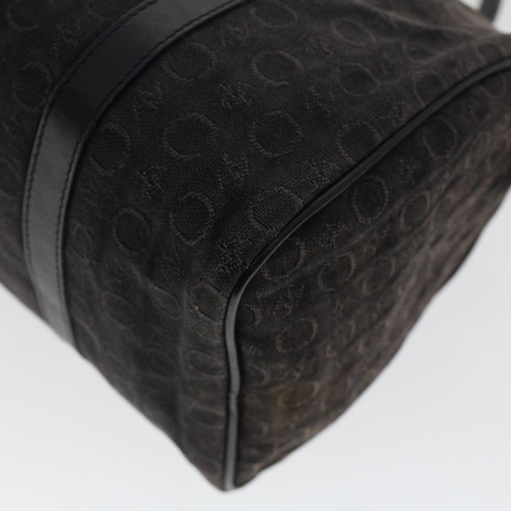 Celine Macadam Canvas Pouch Shoulder Bag Enamel 3Set Black Brown  6451
