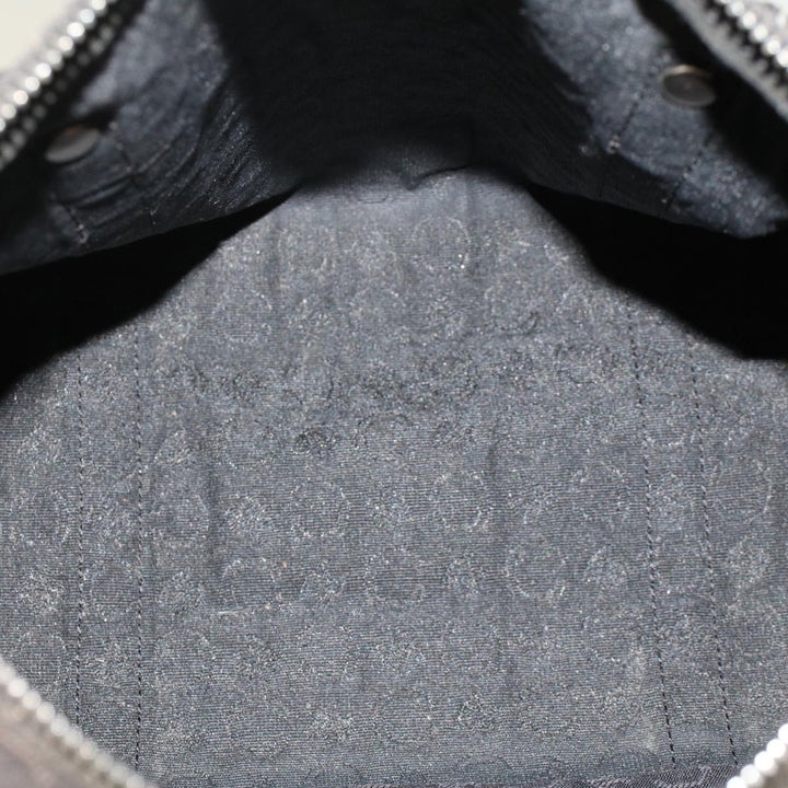 Celine Macadam Canvas Pouch Shoulder Bag Enamel 3Set Black Brown  6451