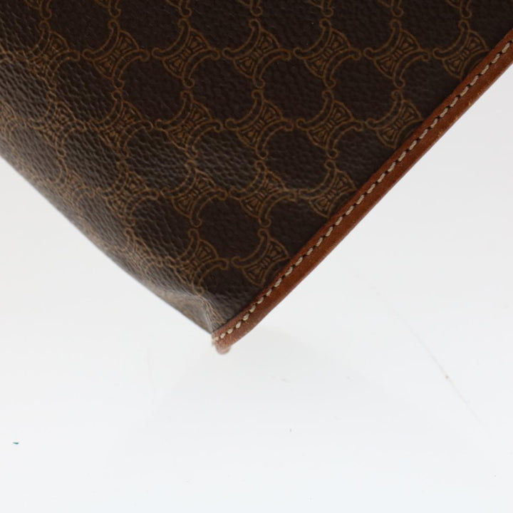 Celine Macadam Canvas Pouch Shoulder Bag Enamel 3Set Black Brown  6451